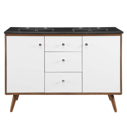 Transmit 48" Double Sink Bathroom Vanity by Modway
