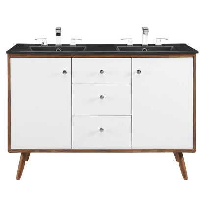 Transmit 48" Double Sink Bathroom Vanity by Modway