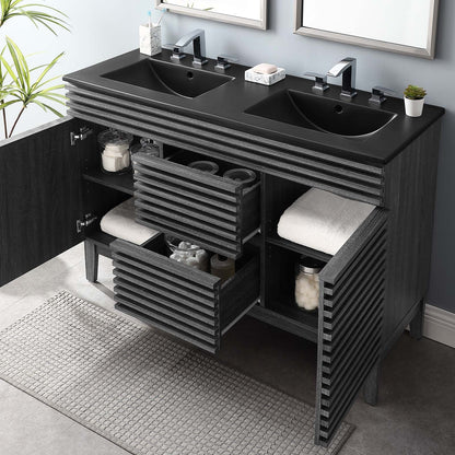 Render 48" Double Sink Bathroom Vanity by Modway