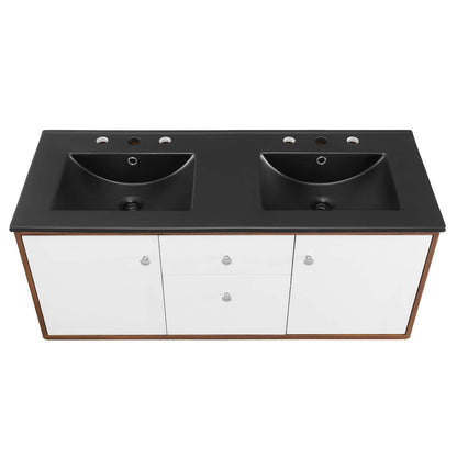 Transmit 48" Wall-Mount Bathroom Vanity by Modway