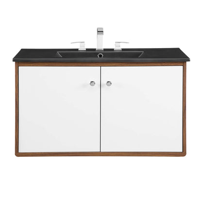 Transmit 36" Wall-Mount Bathroom Vanity by Modway
