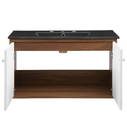 Transmit 36" Wall-Mount Bathroom Vanity by Modway