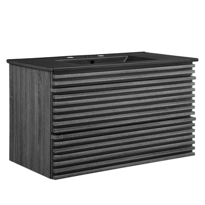 Render 36" Wall-Mount Bathroom Vanity by Modway