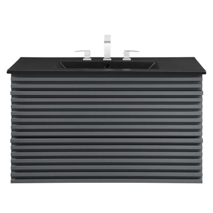 Render 36" Wall-Mount Bathroom Vanity by Modway
