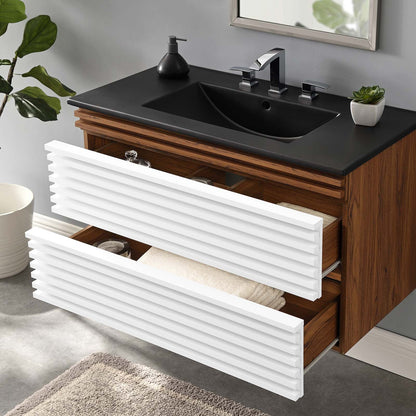 Render 36" Wall-Mount Bathroom Vanity by Modway