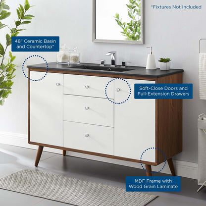Transmit 48" Single Sink Bathroom Vanity by Modway