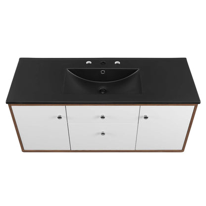 Transmit 48" Wall-Mount Bathroom Vanity by Modway