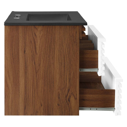Render 30" Wall-Mount Bathroom Vanity by Modway