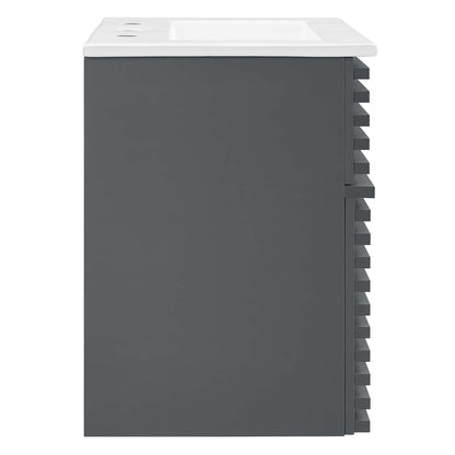 Render 18" Wall-Mount Bathroom Vanity by Modway