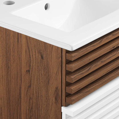 Render 18" Wall-Mount Bathroom Vanity by Modway