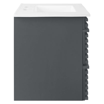 Render 30" Wall-Mount Bathroom Vanity by Modway