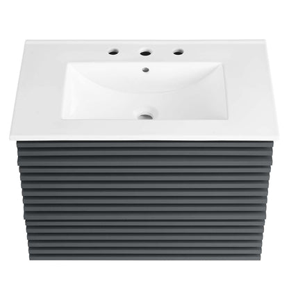 Render 30" Wall-Mount Bathroom Vanity by Modway