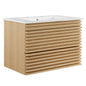 Render 30" Wall-Mount Bathroom Vanity by Modway