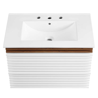 Render 30" Wall-Mount Bathroom Vanity by Modway