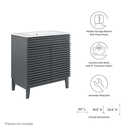 Render 30" Bathroom Vanity Cabinet by Modway