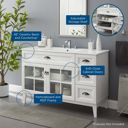 Isle 48" Bathroom Vanity Cabinet by Modway