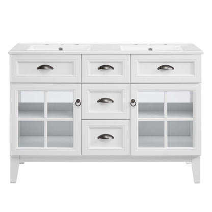 Isle 48" Double Bathroom Vanity Cabinet by Modway