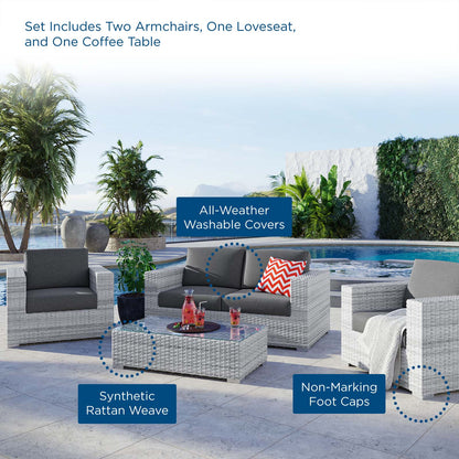 Convene 4-Piece Outdoor Patio Set by Modway