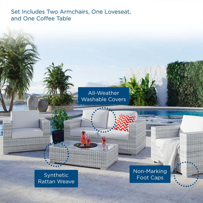 Convene 4-Piece Outdoor Patio Set by Modway