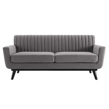 Engage Channel Tufted Performance Velvet Loveseat by Modway