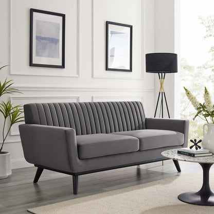 Engage Channel Tufted Performance Velvet Loveseat by Modway