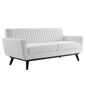 Engage Channel Tufted Fabric Loveseat by Modway