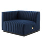 Conjure Channel Tufted Performance Velvet Left-Arm Chair by Modway