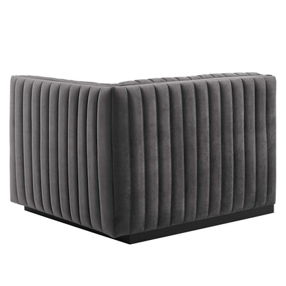 Conjure Channel Tufted Performance Velvet Right-Arm Chair by Modway