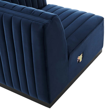 Conjure Channel Tufted Performance Velvet Right-Arm Chair by Modway