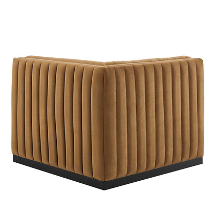 Conjure Channel Tufted Performance Velvet Left Corner Chair by Modway