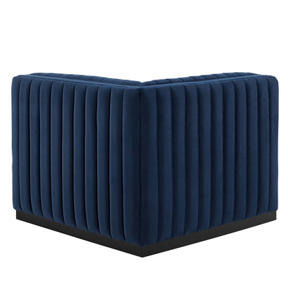 Conjure Channel Tufted Performance Velvet Left Corner Chair by Modway