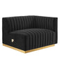 Conjure Channel Tufted Performance Velvet Right-Arm Chair by Modway