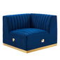 Conjure Channel Tufted Performance Velvet Right Corner Chair by Modway