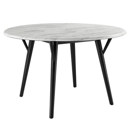 Gallant 50" Round Performance Artificial Marble Dining Table by Modway