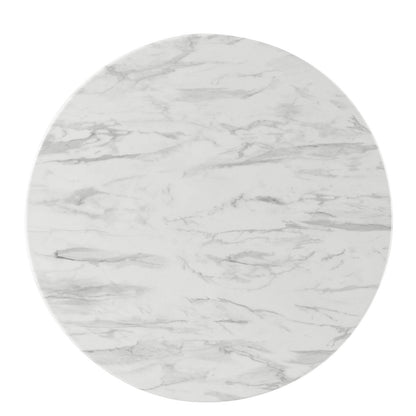 Gallant 36" Round Performance Artificial Marble Dining Table by Modway