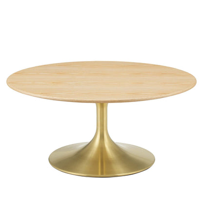 Lippa 36" Round Wood Coffee Table by Modway