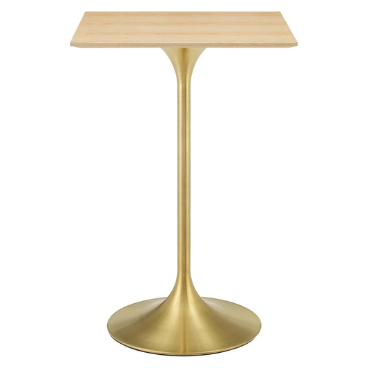 Lippa 28" Square Wood Bar Table by Modway