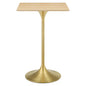 Lippa 28" Square Wood Bar Table by Modway