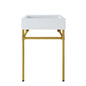 Redeem 24" Wall-Mount Gold Stainless Steel Bathroom Vanity by Modway