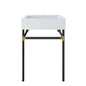 Redeem 24" Wall-Mount Black Stainless Steel Bathroom Vanity by Modway