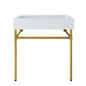 Redeem 32" Wall-Mount Gold Stainless Steel Bathroom Vanity by Modway