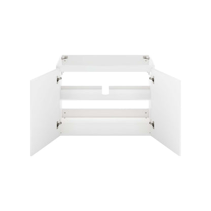 Bryn 36" Wall-Mount Bathroom Vanity (Sink Basin Not Included) by Modway