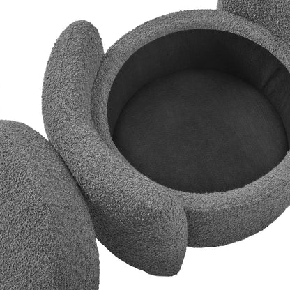 Nebula Boucle Upholstered Ottoman by Modway