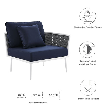 Stance Outdoor Patio Aluminum Right-Facing Armchair by Modway