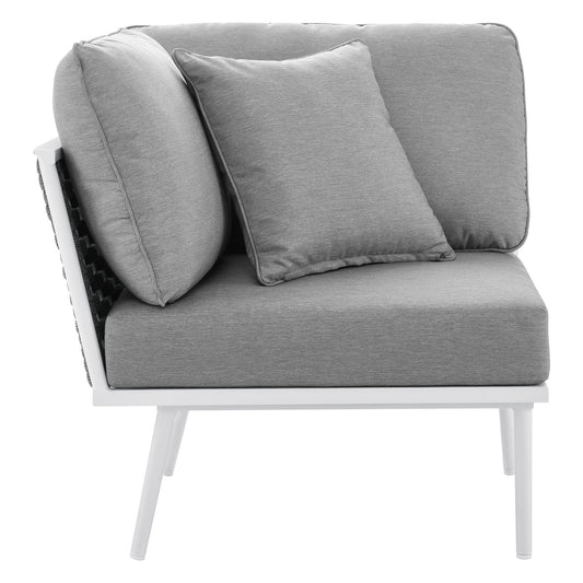 Stance Outdoor Patio Aluminum Corner Chair by Modway