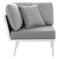 Stance Outdoor Patio Aluminum Corner Chair by Modway