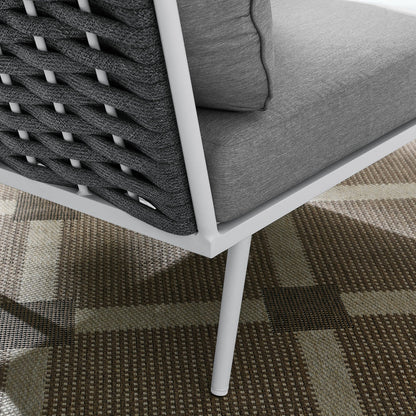 Stance Outdoor Patio Aluminum Corner Chair by Modway