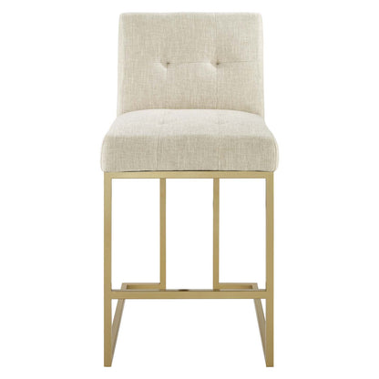 Privy Upholstered Fabric Counter Stool Set of 2 by Modway