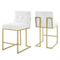Privy Upholstered Fabric Counter Stool Set of 2 by Modway