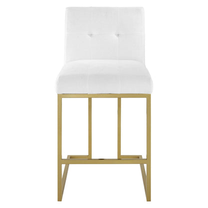 Privy Upholstered Fabric Counter Stool Set of 2 by Modway